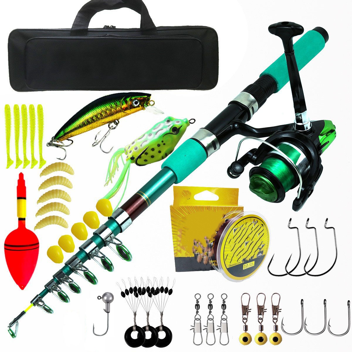 Портативный ультралегкий телес – обзор и цена Fishing Rod Spinning